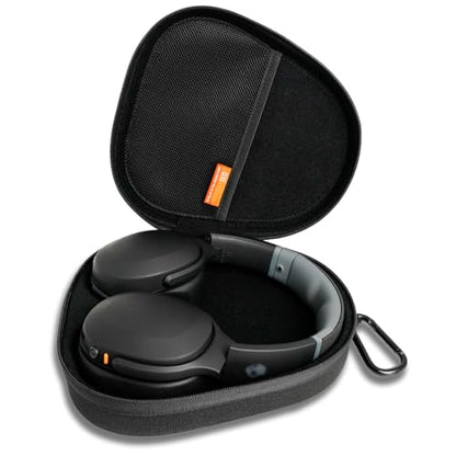Headphones Case for Skullcandy/JBL/Bose/Sony Wireless Headphones - Black | Travel Case Carrying Cover Bag, Storage Protective Bag with Cable - color: Black