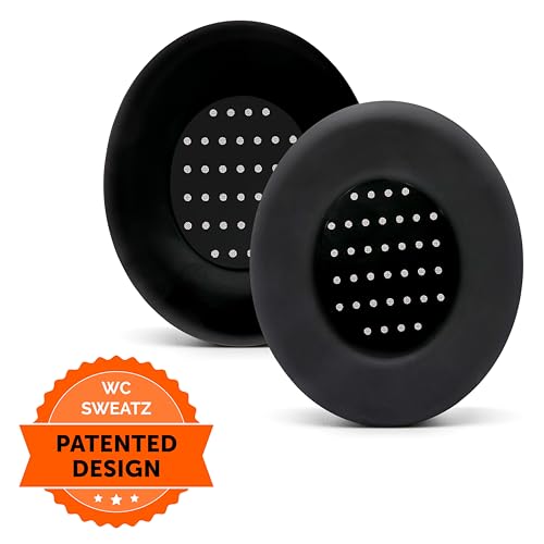 WC SweatZ Studio - Patented Covers for Beats Studio 3 (A1914) & 2 (B0500) | Made by Wicked Cushions | Made with Premium Silicone | Also fits B0501 | Black - color: Black
