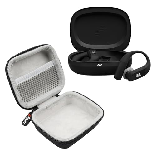 JBL Endurance Peak 4 True Wireless Noise Cancelling Sport Earbuds Bundle with gSport Case (Black) - color: Black