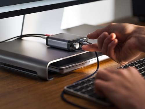 Audioengine D1P Portable Headphone Amplifier and DAC, 32-Bit USB DAC Amp | For Gaming, Music Streaming and Travel - size: Portable