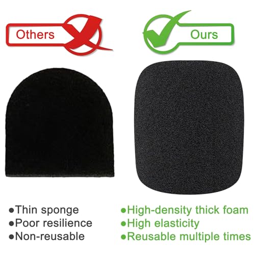 SOULWIT 2Pcs Pop Filter for HyperX SoloCast - Black