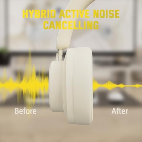 ATTACK SHARK G500 Wireless Over-Ear Noise Canceling Gaming Headphones-Beige