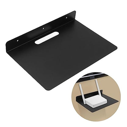 Floating AV Shelf, Space Aluminum Wall Mounted Rack, Projector Small Rack with Expansion Tube