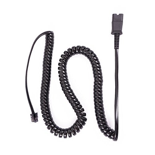 INNOTALK Headset Adapter, U10P, 27190-01, for Most Desk Phone RJ9 Modular Port, for Plantronics Quick Disconnect Headset - size: U10P, Most Desk Phone RJ9