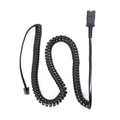 INNOTALK Headset Adapter, U10P, 27190-01, for Most Desk Phone RJ9 Modular Port, for Plantronics Quick Disconnect Headset - size: U10P, Most Desk Phone RJ9