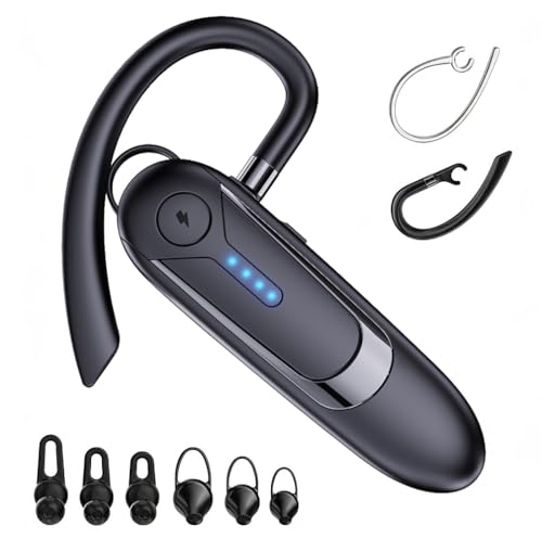 Bluetooth Headset, Single-Ear Wireless Earpiece
