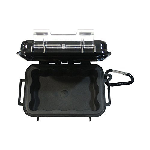 Pelican 1010 Micro Case (Black) | Watertight hard shell with rubber liner and lanyard for electronics, cameras and travel - color: Black, size: One Size
