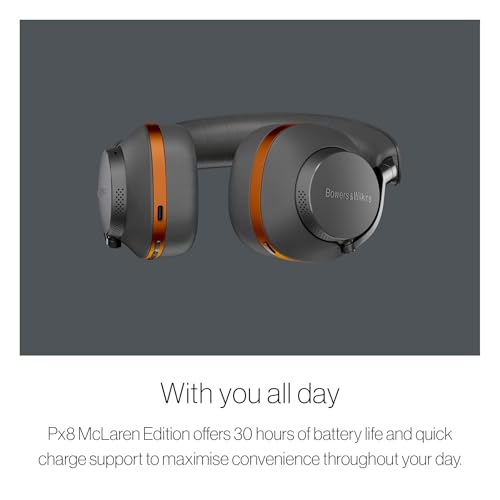 Bowers & Wilkins Px8 Over-Ear Wireless Headphones, McLaren Edition - color: McLaren Grey
