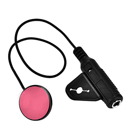 Drfeify Piezo Contact Microphone Pickup, Noise Cancelling Instrument Pickup for Guitar Violin Ukulele Cello, Easy Install No Drill, with 6.35mm Jack for Amp Recording Equipment