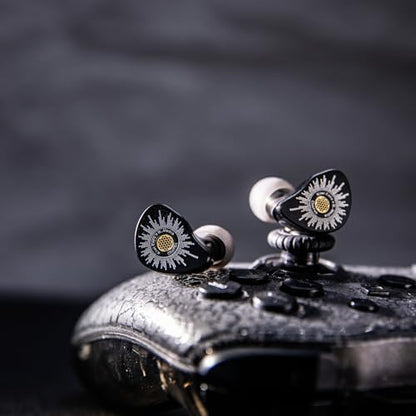 Kiwi Ears x B_Media Chorus in Ear Monitor, DLC Diaphragm Dynamic Driver IEM (3.5mm No Mic)+Kiwi Ears SONICAP Waterproof IEM Hard Case (Black)