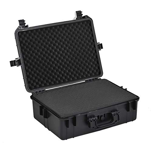 MEIJIA Portable Waterproof Protective Hard Case, Camera Case with Customizable Fit Foam Inserted,Fit Use of Drones,Camera,Equipments, Elegant Black (22.4"X16.73"X8.46") - size: 22.4"X16.73"X8.46"