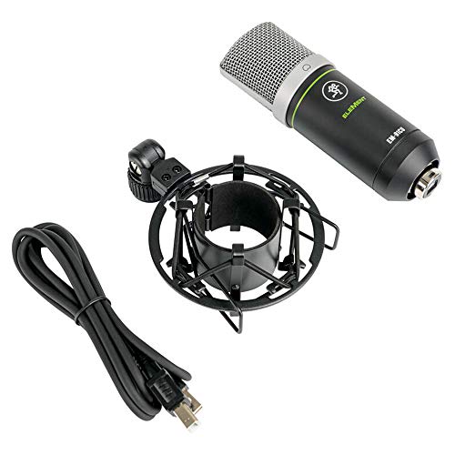Mackie EM-91CU USB Condenser Microphone Bundle with Mic Boom Scissor Arm Stand & Pop Filter