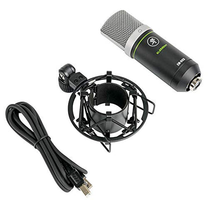 Mackie EM-91CU USB Condenser Microphone Bundle with Mic Boom Scissor Arm Stand & Pop Filter