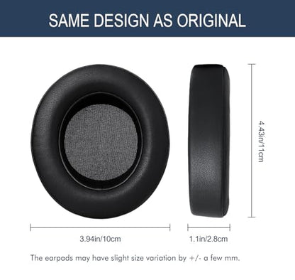 Ear Pads Cushions for Razer Kraken Pro V2 & Razer Kraken 7.1 V2 Headphones | Replacement Ear Cups Earmuffs Made of Premium Protein Leather & Memory Foam, Easy Installation - Black