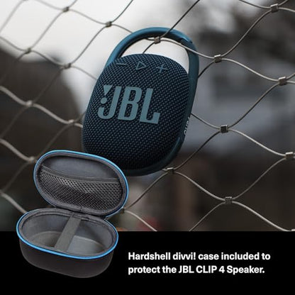 JBL Clip 4 Portable Bluetooth Speaker (Camouflage) + Bundle with divvi! Protective Hardshell Case (Black) - color: Camouflage