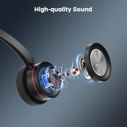 MKJ RJ9 Telephone Headset with Microphone Noise Canceling for Cisco Phone | Corded Dual Ear Call Center Headphone Compatible with Cisco Phone 7821 7841 7941G 7942G 7945G 7960G 7975G 8841 8865 9975