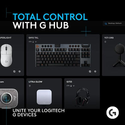 Logitech G Yeti Orb Condenser RGB Gaming Mic with LIGHTSYNC, USB Mic for Streaming, Cardioid for PC/Mac - Black (Renewed)