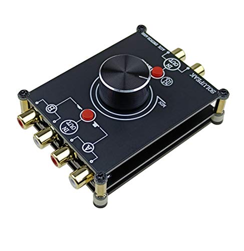 2-Way Stereo L/R RCA Switch Selector 2 in 1 Out Audio Passive Signal Switcher Splitter Box - color: 2 ports RCA switch(2 IN 1 OUT)