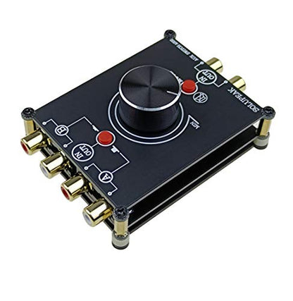 2-Way Stereo L/R RCA Switch Selector 2 in 1 Out Audio Passive Signal Switcher Splitter Box - color: 2 ports RCA switch(2 IN 1 OUT)