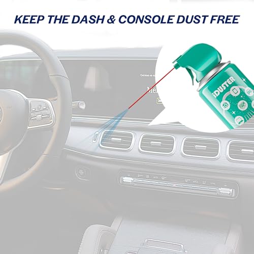 Compressed Air Duster Cleaner for Keyboard - iDuster Air Cans for Cleaning Dust, Hairs, Crumbs, Scraps for Laptop Computer Jewelry Camera, 3 Packs