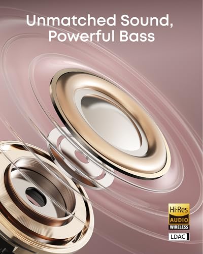 Soundcore AeroClip by Anker, Open-Ear Earbuds, Clip-On Headphones, Adaptive Comfort, Clear Calls with 4 Mics and AI, Stable Fit, 12mm Drivers for Powerful Bass, Hi-Res, Open-Ring Design | Ultra-Comfort for Running Workout, Stable, Power Bass, Hi-Res, 32H