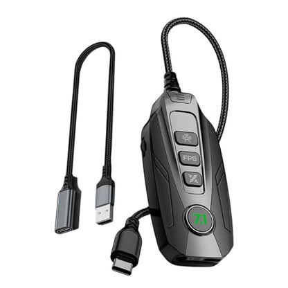 GS20 Type C / USB Small Sound Card 7.1 Uses external channel black gaming card with surround for wide compatibility