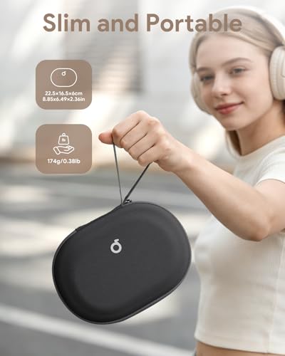 Headphone Case Hard for Bose QuietComfort Ultra QC45 QC35 QC25 QC15 QCSE - color: Black