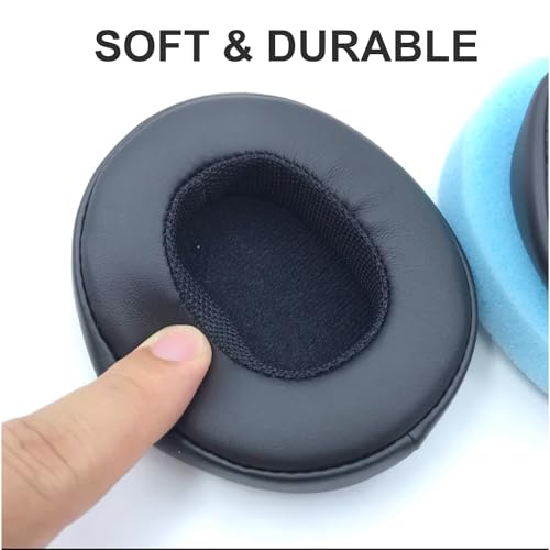 Replacement Ear Pads for Skullcandy Crusher Wireless/Evo/ANC Hesh 3/EVO/ANC, Headphones Earpad Cushions, Headset Ear Covers Also Fit Skullcandy Venue Wireless Headphones - color: black