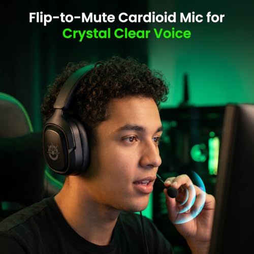 Flare X Wired Gaming Headset with Mic for Xbox Series S/X PS5 PC