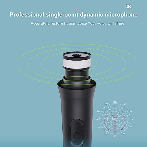 USB Wireless Microphones UHF Metal Handheld Dynamic Mic with USB Receiver for PC Computer, Laptop,Gaming, Singing Practice, Compatible with Xbox Series X/S, PS5, Switch OLED, NS Switch, Wii