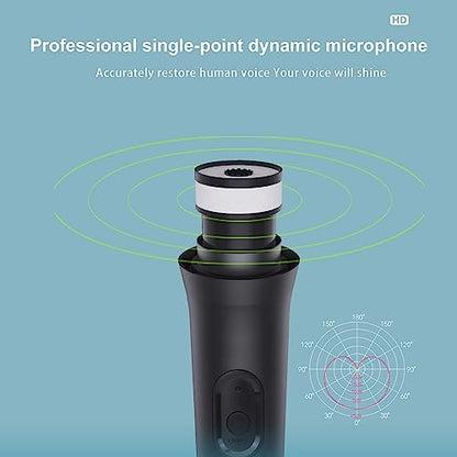 USB Wireless Microphones UHF Metal Handheld Dynamic Mic with USB Receiver for PC Computer, Laptop,Gaming, Singing Practice, Compatible with Xbox Series X/S, PS5, Switch OLED, NS Switch, Wii