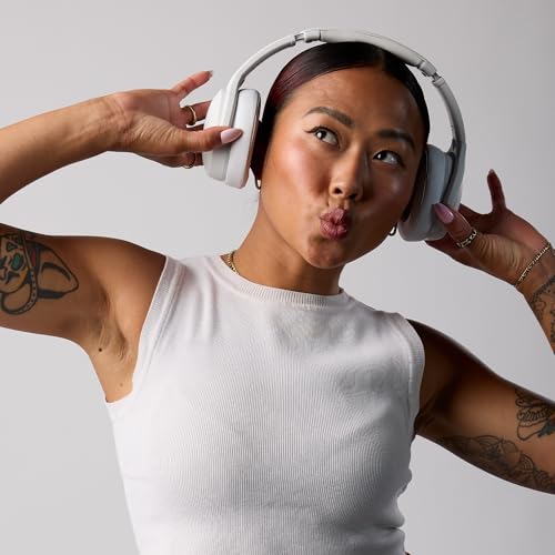 Skullcandy Crusher Evo Wireless Multi-Sensory Bass Headphones - Bone | Bluetooth, Noise Isolating Over-Ear Fit, 40 Hours Battery, Microphone, Working Out, Gym, Travel, Studying, Music - color: Bone
