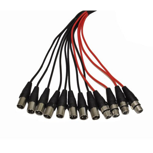 Seismic Audio SACB-8x4x25 8-Channel XLR Low Profile Circuit Board Snake Cable, 25-Feet - size: 25 Foot - 8 Send x 4 Return