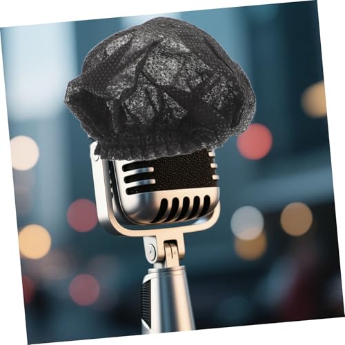 Kisangel 200pcs Mic Clean Covers: Disposable Protective Microphone Sleeves With Noise Reduction Non Woven For Recording Room Shared