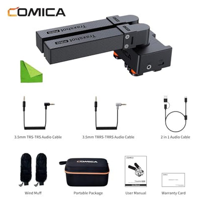 comica Traxshot Pro Super Cardioid Transformable All-in-One External Shotgun Microphone for Camera Smartphone