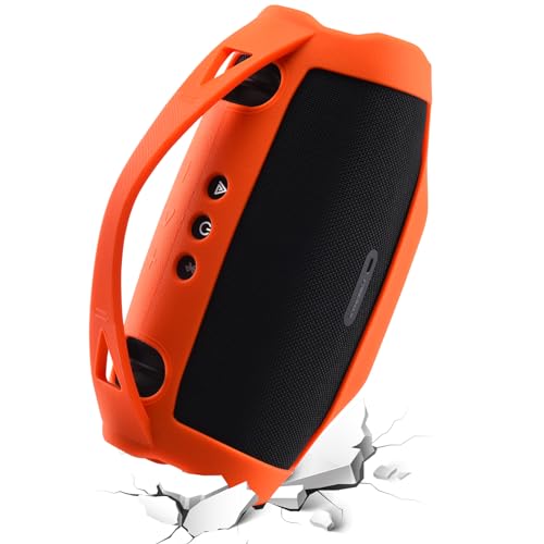 Silicone Cover for JBL Xtreme 4, Protective Case, Shockproof (Orange)