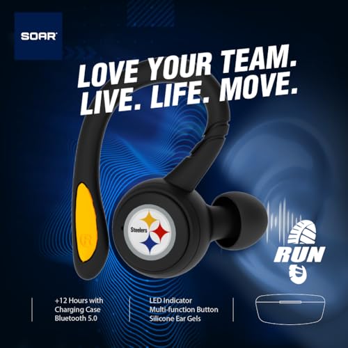 SOAR NFL Unisex Sport True Wireless Earbuds V.5