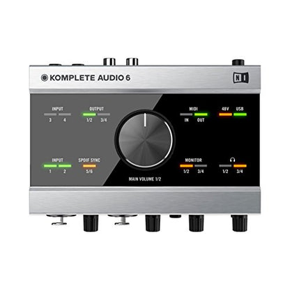 Native Instruments Komplete Audio 6 USB Audio Interface with Recording, DJ, Synth, and Production Software