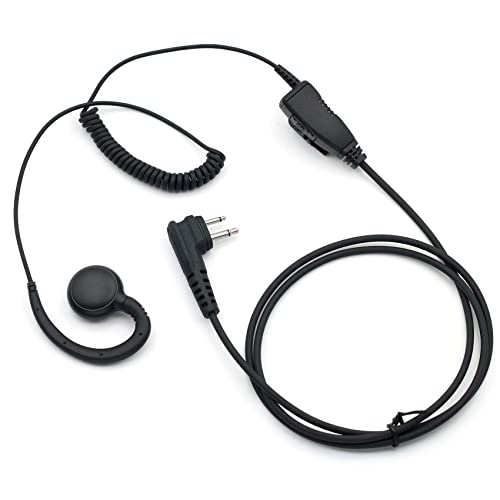 HKLN4604 HKLN4604A HKLN4604B Earpiece with Mic for Motorola Walkie Talkies CP185 CP200D CLS1110 CLS1410 DTR700 DTR620 RDV5100 RDM2020 RDU4160 RMU2080D Radio Headset RLN6423