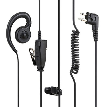HWAYO Walkie Talkie Swivel Earpiece with Microphone and PTT for Motorola Two Way Radio - Motorola Swivel Earpiece Compatible with Walkie Talkies CLS1410, CLS1100, HKLN4604A (4 Pack) - size: 4 Pack