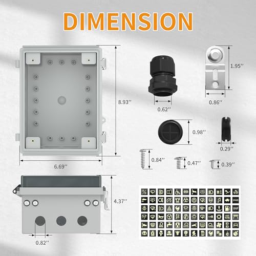 Joinfworld 12V Rocker Switch Box, 5 Gang Toggle Switch Panel | Waterproof, LED Lighted with Breaker, USB & PD Type C Charger, LED Voltmeter, For Marine Boat Automotive Car