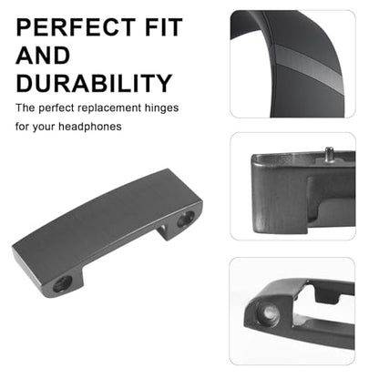Adhiper Hinge Replacement Metal Repair Parts for Beats Studio Pro Headphone | Studio Pro Durable Repair Kit Replacement Headband Metal Folding Hinge Clip Cover Pin Repair Parts Set（Silver Gray） - color: Silver Gray