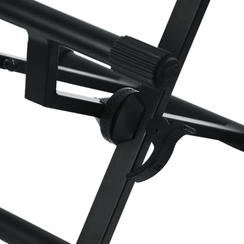 Gator Frameworks Adjustable Guitar Amp Stand, Fits Most Combo Amplifiers | Lift and angle your combo amp for better projection with adjustable height & support for loads up to 176 lb. (GFW-GTR-AMP) - style: Mid Profile Stand