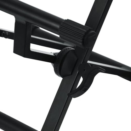 Gator Frameworks Adjustable Guitar Amp Stand, Fits Most Combo Amplifiers | Lift and angle your combo amp for better projection with adjustable height & support for loads up to 176 lb. (GFW-GTR-AMP) - style: Mid Profile Stand