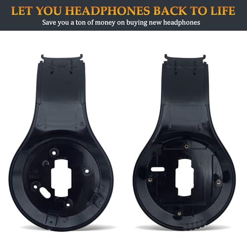Studio 3 Inside Panel Studio3 Replacement Parts Inner Earphone Shell Accessories Compatible with Beats by Dr. Dre Studio3/A1914 Studio 2 Wireless/B0501 Headphones (Matte Black) - color: Matte Black