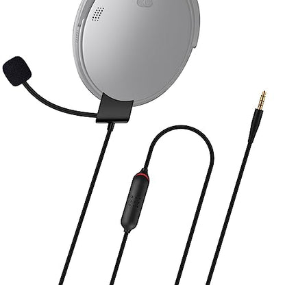 QC35 Boom Gaming Microphone Cable Compatible with Bose QC35 QC35 II Headphones, Noise Cancelling Boom Mic Cable Cord with Mute Switch for PS4/PS5, XBOX One, PC, Laptop, Mac, Smartphone, 3.9ft