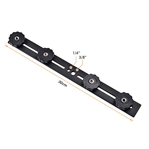 UTEBIT 11 inch Flash Bracket, Straight Flash Brackets with 1/4'' Hot Shoe - size: 11 inch (Metal)