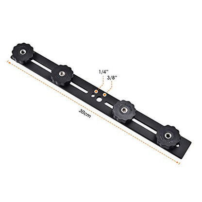 UTEBIT 11 inch Flash Bracket, Straight Flash Brackets with 1/4'' Hot Shoe - size: 11 inch (Metal)