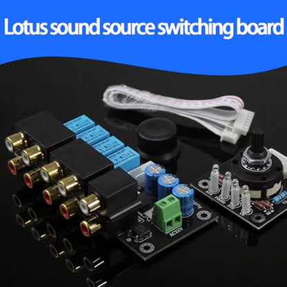 RCA Jack Relay-Adjustable Audio Source Switching Input Selector Board