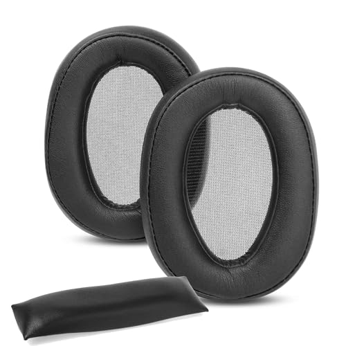 WH-H900N Earpads and Headband Cushion for Sony MDR-100ABN WH-H900N Headphones Ear Cushions with Protein Leather and Memory Foam